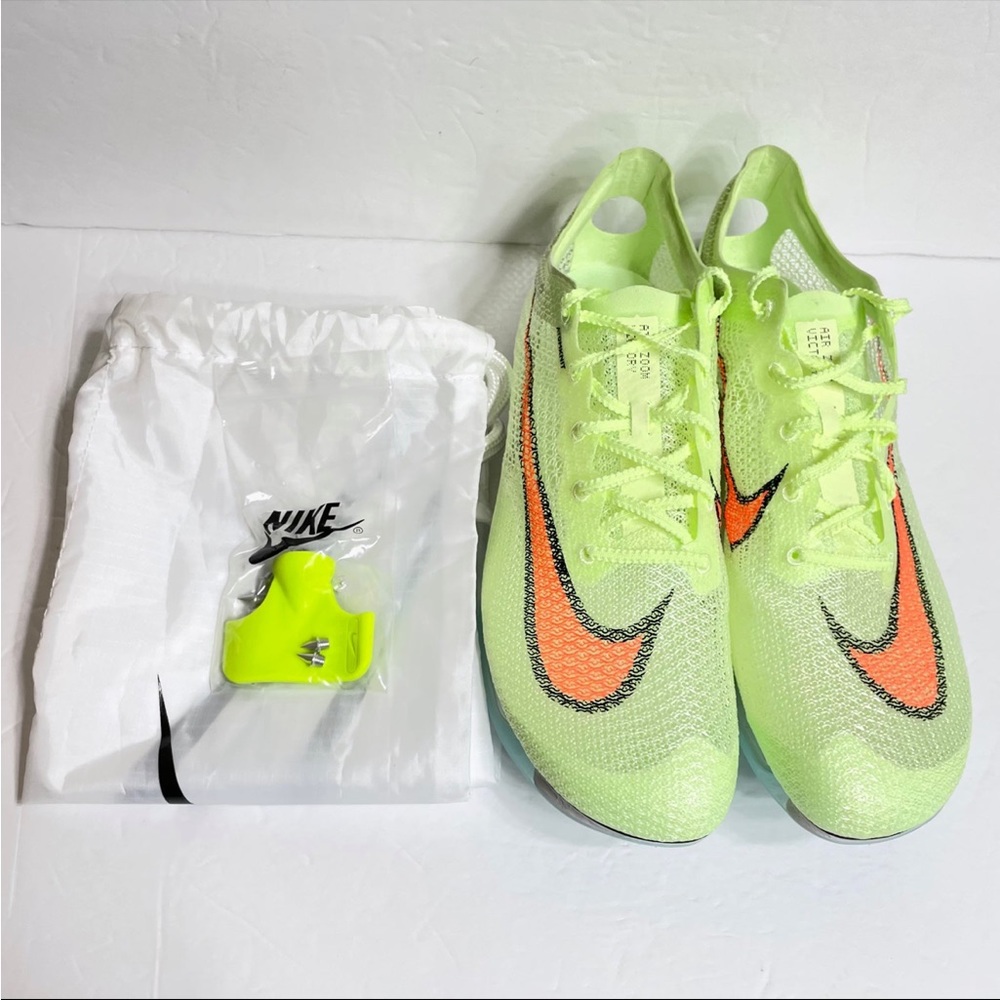 Nike Air Zoom Victory Track Spikes Size 11.5 Barely Volt Hyper Orange CD4385-700